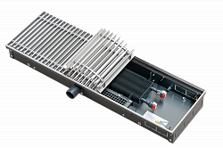 Внутрипольный конвектор TECHNO AIR KVVZ 420-140-1200, с принудительной конвекцией